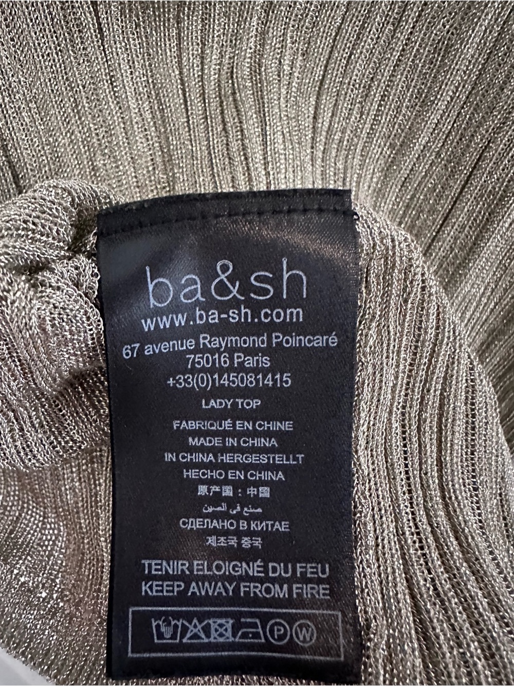 ba&sh Metallic Tank Top - Picture 5 of 5